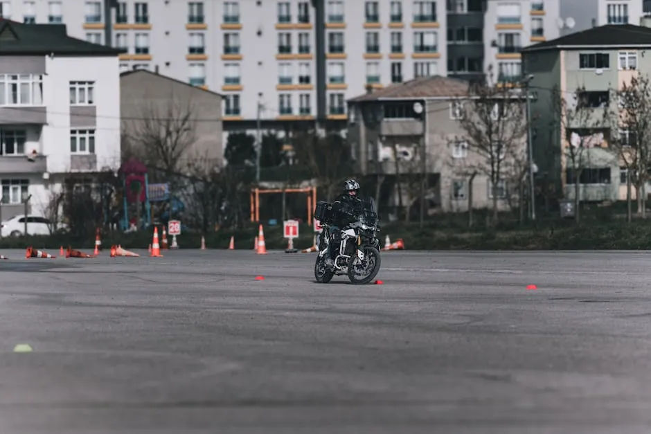 Examen de Conducción Moto: Equilibrio, Normas y Maniobras a Evaluar